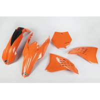 Plastic Kit orange for Ktm SX 250/XC 250 - SX 125/XC 125 - SX 144 - SX 150 - SX-F 450/XCF 450 - SX-F 250/XCF 250 - REPLICA PL...