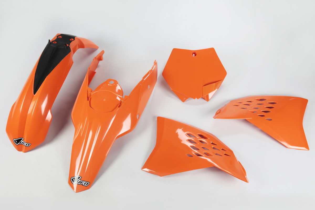 Plastic Kit orange for Ktm SX 250/XC 250 - SX 125/XC 125 - SX 144 - SX 150 - SX-F 450/XCF 450 - SX-F 250/XCF 250 - REPLICA PL...