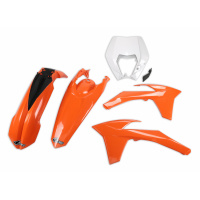 Plastic Kit OEM Color for Ktm EXC 125/XC W125 - EXC 200 - EXC 250/XC W250 - EXC-F 250/XCF W250 - EXC 300/XC W300 - EXC-F 350....