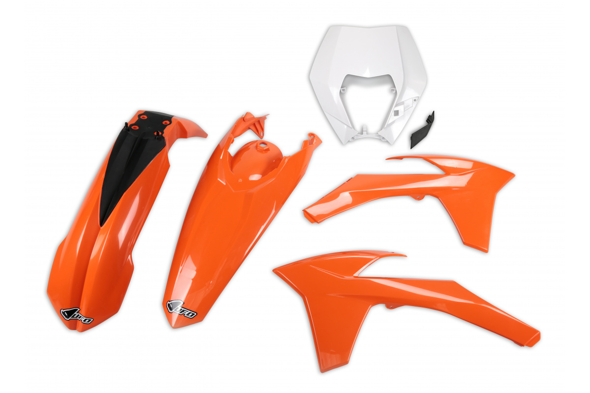 Plastic Kit OEM Color for Ktm EXC 125/XC W125 - EXC 200 - EXC 250/XC W250 - EXC-F 250/XCF W250 - EXC 300/XC W300 - EXC-F 350....