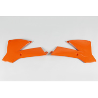 Radiator Covers orange for Ktm SX 65 (2002-08) - REPLICA PLASTICS - KT03072-127 - Ufo Plast