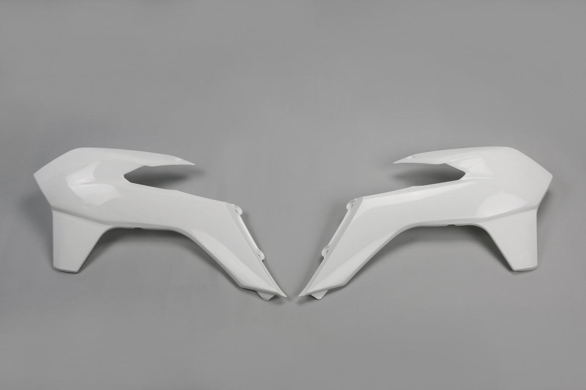 Radiator covers - white 047 - Ktm - REPLICA PLASTICS - KT04052-047 - UFO Plast