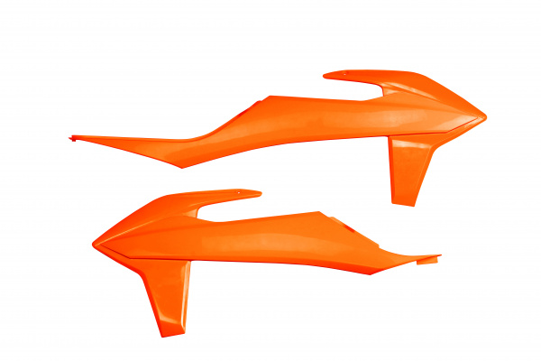 Radiator covers - neon orange - Ktm - REPLICA PLASTICS - KT04092-FFLU - UFO Plast