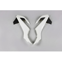 Radiator covers / White-black - oem 17 - Ktm - REPLICA PLASTICS - KT04073-999K - UFO Plast