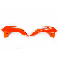 Radiator covers - neon orange - Ktm - REPLICA PLASTICS - KT04042-FFLU - UFO Plast