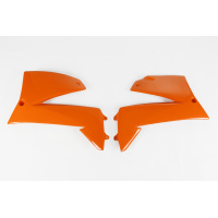 Radiator Covers orange for Ktm LC4 640 (2002-04) - SMC 660 (2002-04) - REPLICA PLASTICS - KT03013-127 - Ufo Plast