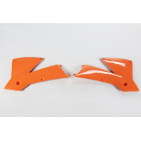 Radiator covers / SX - orange 127 - Ktm - REPLICA PLASTICS - KT03065-127 - UFO Plast