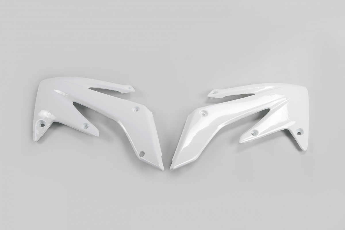 Radiator Covers white for Honda CRF 250X (2004-17) - CRF 250R (2004-09) - REPLICA PLASTICS - HO03634-041 - Ufo Plast