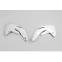 Radiator Covers white for Honda CRF 150R (2007-25) - REPLICA PLASTICS - HO04619-041 - Ufo Plast