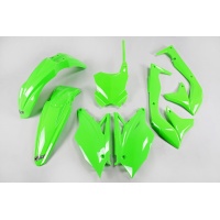 Plastic kit Kawasaki - neon green - REPLICA PLASTICS - KAKIT226-AFLU - UFO Plast