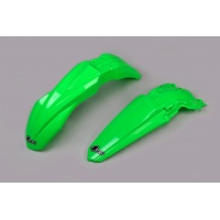 Fenders kit - neon green - Kawasaki - REPLICA PLASTICS - KAFK225-AFLU - UFO Plast