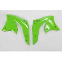 Radiator Covers green for Kawasaki KXF 250 (2006-08) - REPLICA PLASTICS - KA03787-026 - Ufo Plast