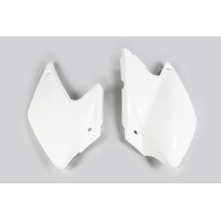 Side Panels white for Kawasaki KLX 450R (2007-25) - REPLICA PLASTICS - KA03790-047 - Ufo Plast