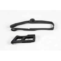 Chain guide+swingarm chain slider - black - Kawasaki - REPLICA PLASTICS - KA04744-001 - UFO Plast