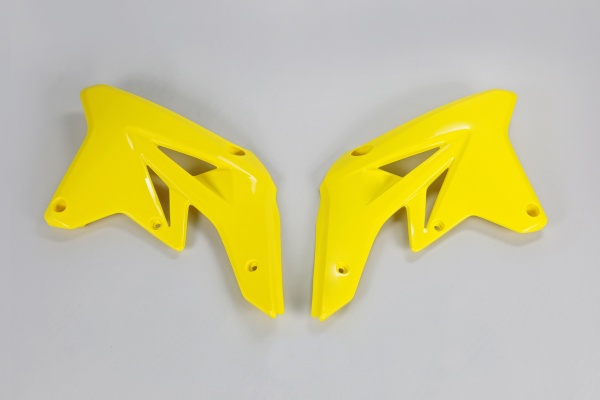 Radiator covers - yellow 102 - Suzuki - REPLICA PLASTICS - SU04901-102 - UFO Plast