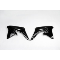 Radiator Covers black for Suzuki RMZ 250 (2010-18) - REPLICA PLASTICS - SU04928-001 - Ufo Plast