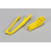 Chain guide+swingarm chain slider - yellow 102 - Suzuki - REPLICA PLASTICS - SU04925-102 - UFO Plast