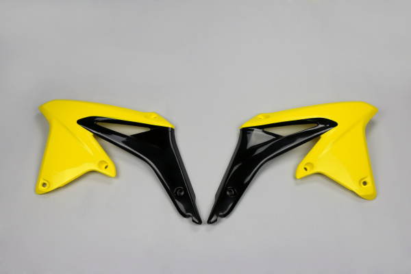 Radiator covers / OEM 09-17 - yellow-black - Suzuki - REPLICA PLASTICS - SU04927-102 - UFO Plast