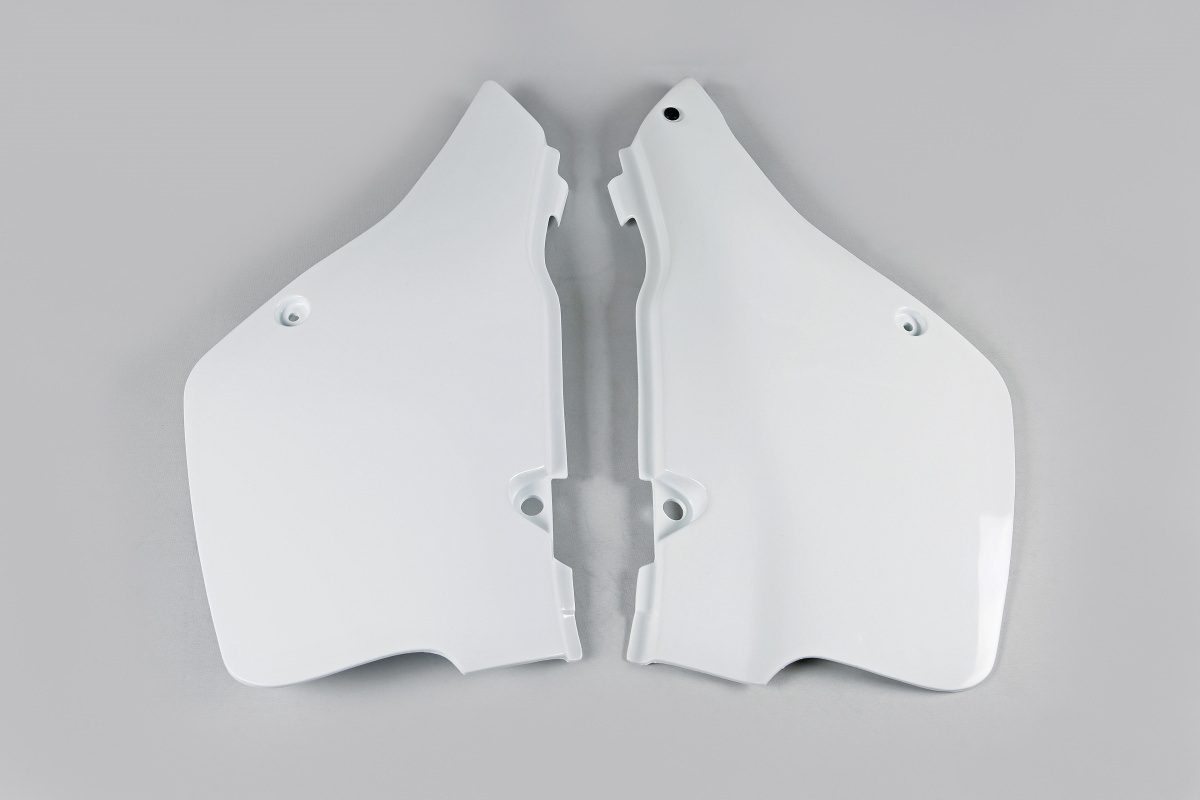 Side Panels white for Suzuki RM 125 (1989-92) - REPLICA PLASTICS - SU02906-041 - Ufo Plast