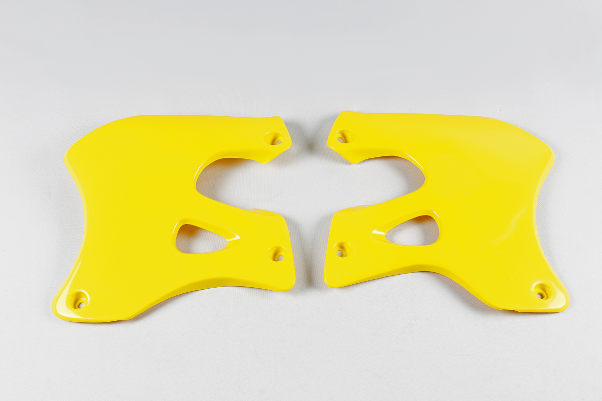 Radiator Covers yellow for Suzuki RM 125 (1996-98) - RM 250 (1996-98) - REPLICA PLASTICS - SU02958-101 - Ufo Plast