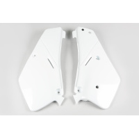 Side Panels white for Suzuki RM 80 (1986-99) - REPLICA PLASTICS - SU03963-041 - Ufo Plast