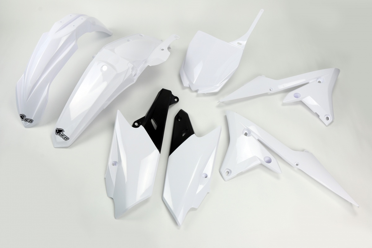 Plastic Kit white for Yamaha YZF 250 (2014-18) - YZF 450 (2014-17) - REPLICA PLASTICS - YAKIT318-046 - Ufo Plast