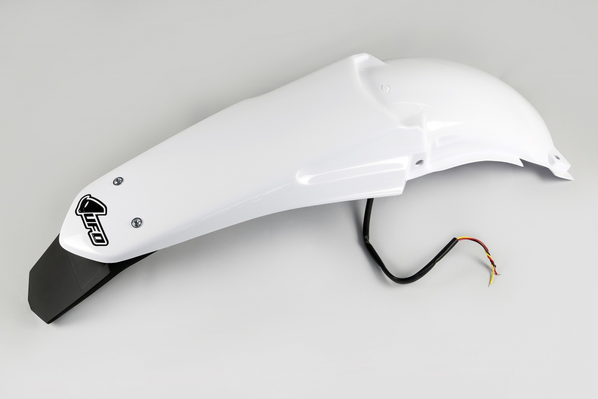 Rear fender / Enduro LED - white 046 - Yamaha - REPLICA PLASTICS - YA03893-046 - UFO Plast