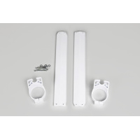 Fork Slider Protectors white for Yamaha YZ 125 (1989) - YZ 250 (1989) - YZ 360 (1989) - REPLICA PLASTICS - YA02821-046 - Ufo ...