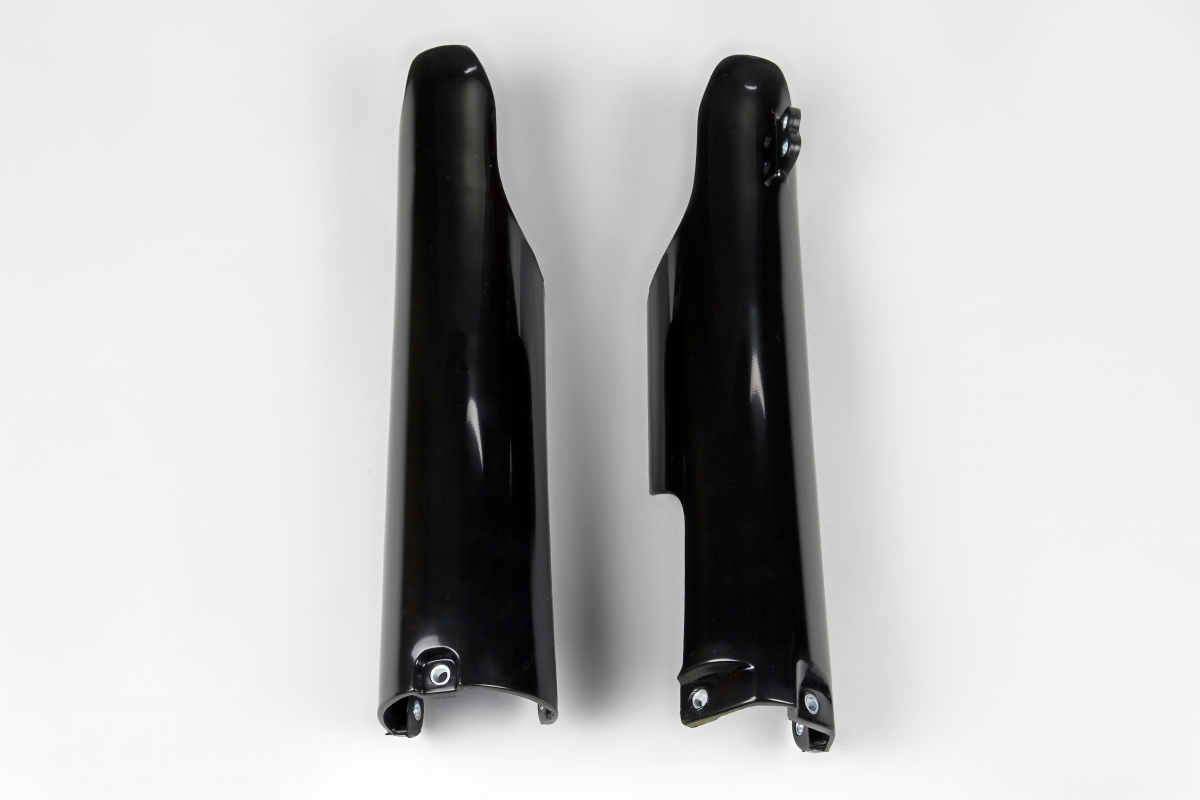 Fork Slider Protectors black for Yamaha YZ 125 - YZ 250 - YZF 250 - WRF 250 - YZF 450 - WRF 450 - REPLICA PLASTICS - YA03872-...