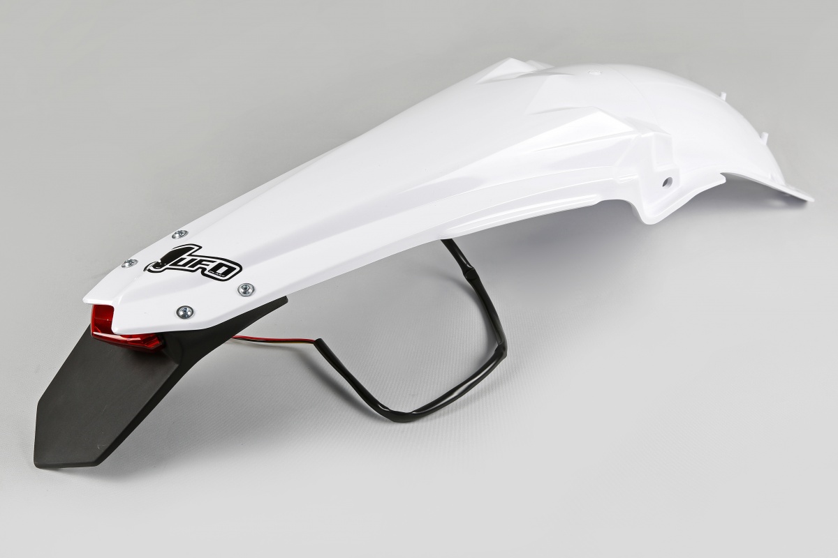 Rear fender / Enduro LED - white 046 - Yamaha - REPLICA PLASTICS - YA04821-046 - UFO Plast