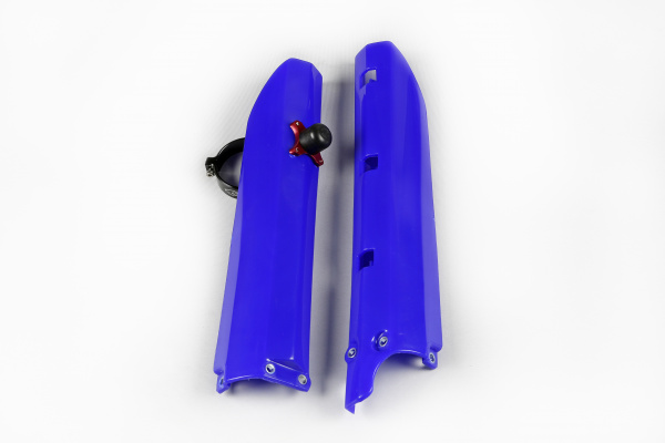 Fork slider protectors + quick starter - blue 089 - Yamaha - REPLICA PLASTICS - YA03885-089 - UFO Plast