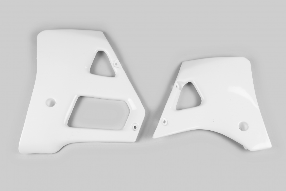 Radiator Covers white for Yamaha YZ 125 (1989-92) - YZ 250 (1989) - YZ 360 (1989) - REPLICA PLASTICS - YA02815-046 - Ufo Plast