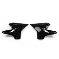 Radiator covers - black - Yamaha - REPLICA PLASTICS - YA04844-001 - UFO Plast