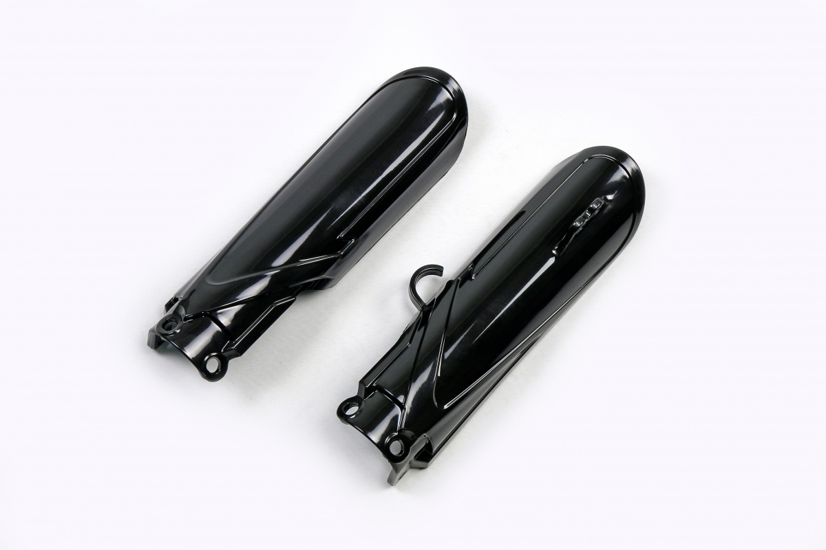 Fork Slider Protectors black for Yamaha YZ 65 (2019-25) - REPLICA PLASTICS - YA04870-001 - Ufo Plast