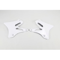 Radiator covers - white 046 - Yamaha - REPLICA PLASTICS - YA03846-046 - UFO Plast