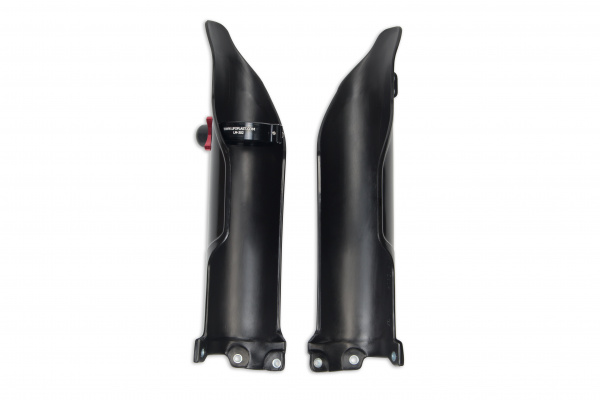 Fork slider protectors + quick starter - black - Kawasaki - REPLICA PLASTICS - KA04757-001 - UFO Plast