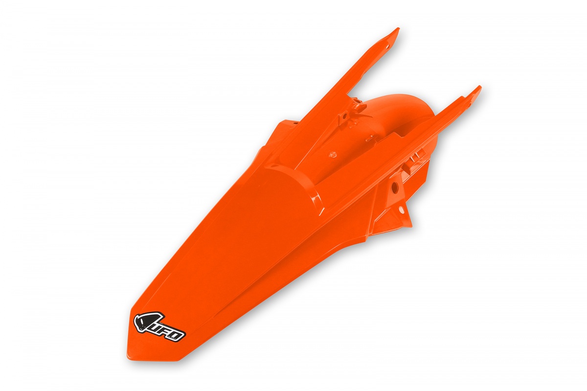 Rear fender / With pins - neon orange - Ktm - REPLICA PLASTICS - KT04081-FFLU - UFO Plast