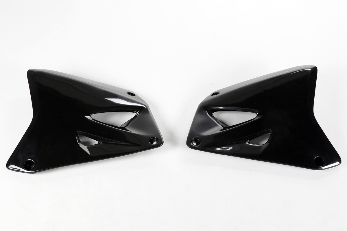 Radiator covers - black - Suzuki - REPLICA PLASTICS - SU03987-001 - UFO Plast