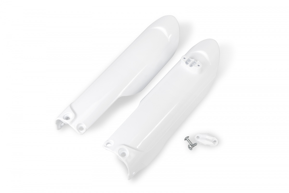 Fork Slider Protectors white 20-25 for Husqvarna TC 85 (2018-25) - REPLICA PLASTICS - HU04305-040 - Ufo Plast