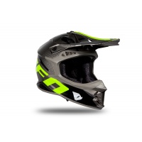 Motocross helmet Intrepid grey and neon yellow glossy - Helmets - HE173 - UFO Plast