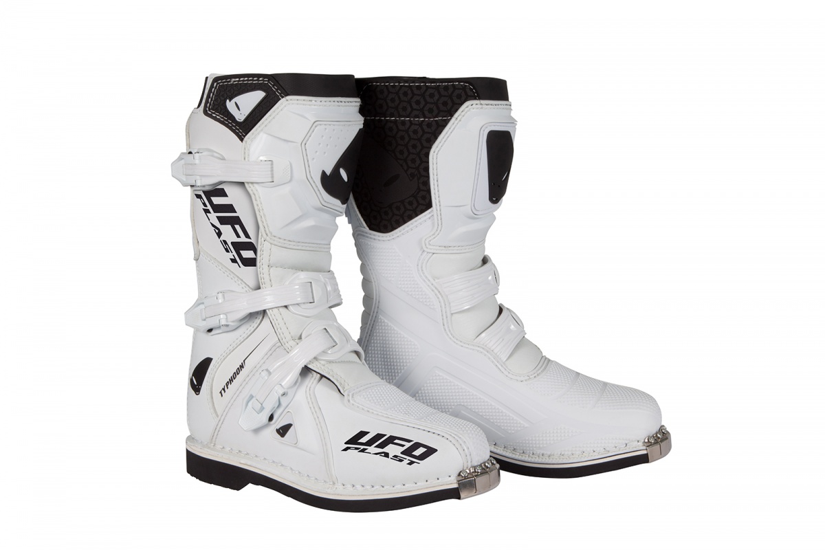 Motocross Typhoon boots for kids white - Boots - BO011-W - Ufo Plast