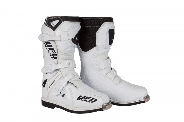 Motocross Typhoon boots for kids white - Boots - BO011-W - UFO Plast