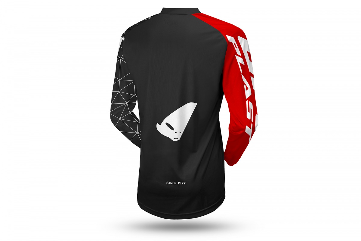 Motocross Tecno jersey black and red - Home - MG04522-K - UFO Plast