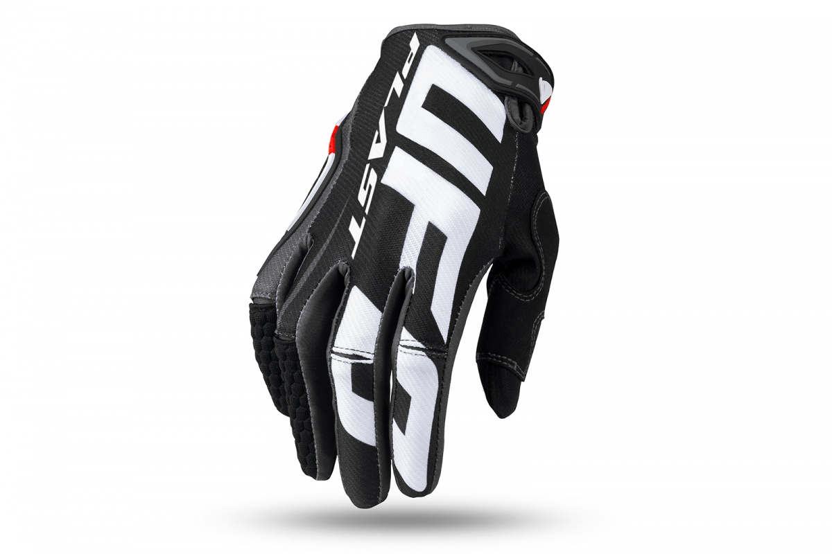 Motocross gloves Blaze black and gray - Gloves - GU04534-E - UFO Plast