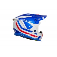 Motocross helmet Echus blue, white and red glossy - Home - HE168 - UFO Plast