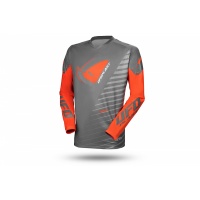 MOTOCROSS KIMURA JERSEY FOR KIDS GREY AND ORANGE - KIDS - MG04494-EF - UFO Plast