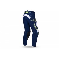 MOTOCROSS SLIM ADRENALINE PANTS BLUE AND NEON YELLOW - ADULT - PI04486-N - UFO Plast