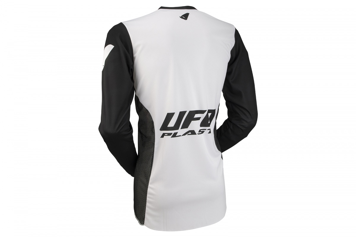 Motocross Tainite jersey white and black - Jersey - MG04538-WK - UFO Plast