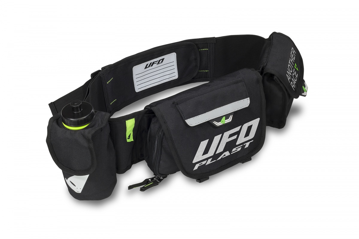 Freetime pouch with water bottle black - Waist pack - MB02263 - UFO Plast