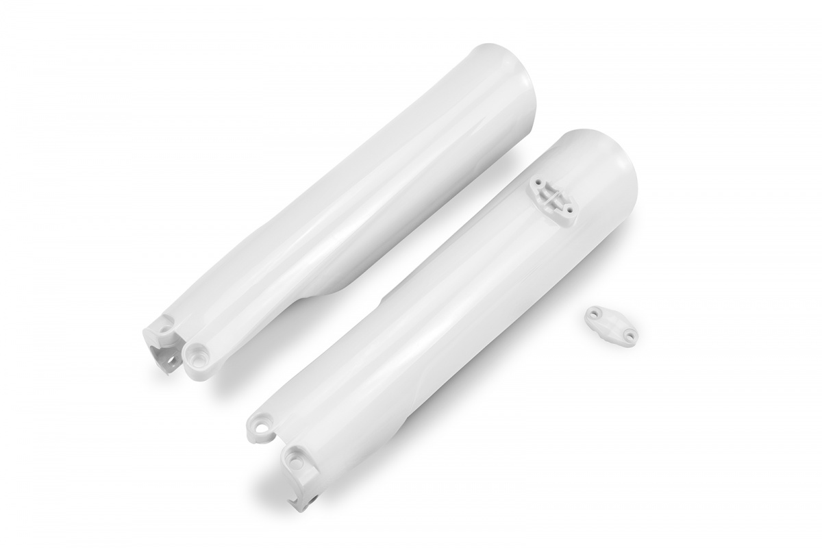 Fork Slider Protectors white 20-25 for Ktm SX 250/XC 250 - SX 125/XC 125 - SX 150 - EXC 150/XC W150 / XC W150TPI - EXC 250/X....